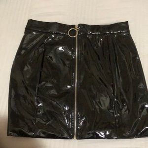 Forever 21 latex skirt
